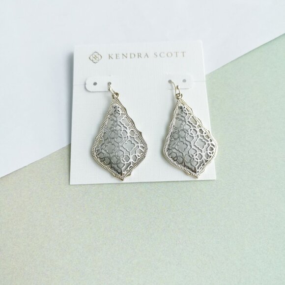 Kendra Scott Addie Silver Filigree Mix Earrings - Gold - Picture 1 of 3